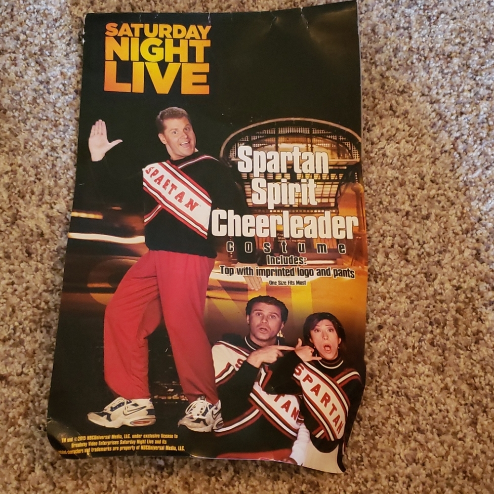 NWT Spartan mens cheerleader costume for Halloween